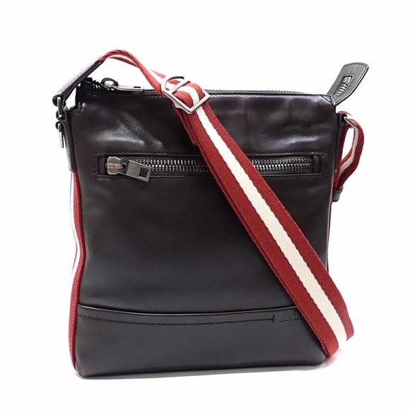 Bally shoulder bag for men in brown leather